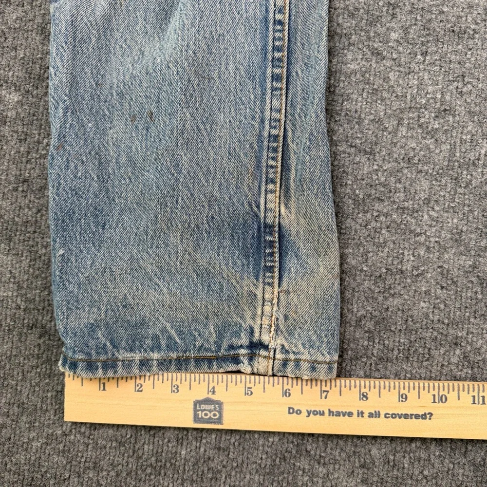 Vintage Levis 501 Jeans Mens 32x32 Blue Denim Distressed Repaired Made in USA